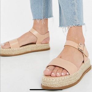 Truffle Collection flatform espadrille sandal.